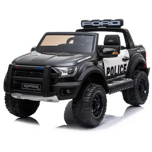 حار بيع F150 مرخص أطفال سيارات الشرطة الكهربائية 12V بطارية تعمل بالطاقة ركوب على اللعب للأطفال لقيادة السيارة
