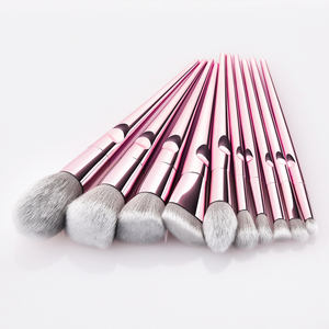 Lujo Rosa silicona diamante ceja delineador en polvo de alta calidad 10 piezas húmedo y salvaje juego de maquillaje con logotipo personalizado para uso facial - Product Image 4