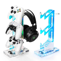 Nouvel acrylique pour contrôleur de jeu universel Ps5 et support de casque deux-en-un avec logo OEM
