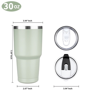 Tumbler in acciaio inossidabile No sversamento tazza da caffè isolata sottovuoto a doppia parete con incisione Laser facile da fissare nella tua auto - Product Image 6