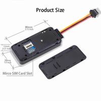 Mini traceur GPS de voiture 2G 4G à faible coût, véhicule DC 9-90V LBS GSM LTE, dispositif de suivi en temps réel LBS, arrêt du moteur, arrêt de la voiture à distance