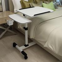 Bureau d'ordinateur portable pliable réglable en hauteur en bois NoYi pour la chambre à coucher, l'étude, table de chevet mobile pivotante et inclinable