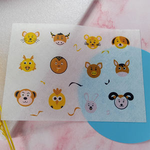 Autocollant de masque facial de dessin animé, masque facial animal, matériau de soin topique, autocollant <span class=keywords><strong>d</strong></span>'impression couleur, patch anti-boutons - Product Image 3
