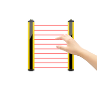 Capteur de barrière lumineuse de sécurité de qualité industrielle avec protection IP65 (Série TCB) Faisceau infrarouge Sortie relais/NPN/PNP 24V Portée de détection 0,2-3m