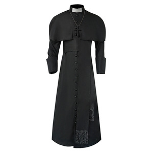 Disfraz <span class=keywords><strong>de</strong></span> clero para hombres, ropa <span class=keywords><strong>de</strong></span> Iglesia, iglesia católica romana, saoutane, padre, Pastor - Product Image 1