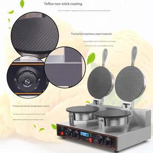 Machine à gaufres semi-automatique électrique commerciale pour cornets de crème glacée et rouleaux d'œufs - Product Image 3