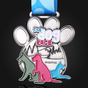 ผู้ผลิตเหรียญเคลือบโลหะ สำหรับการแข่งขันแข่งสุนัข ออกแบบตามสั่ง เหรียญรางวัลนักวิ่ง เหรียญรางวัลกีฬา เหรียญมาราธอน แบบกำหนดเอง - Product Image 1