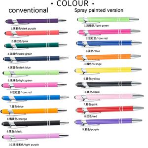 Stylo d'affaires personnalisé avec logo gravé au laser, cadeau promotionnel en aluminium, stylos à bille en métal personnalisés - Product Image 2