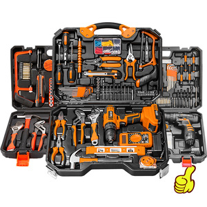 Ensemble d'<span class=keywords><strong>outils</strong></span> multifonctionnels de haute qualité en acier au carbone pour la maison, les électriciens, les charpentiers, boîte à <span class=keywords><strong>outils</strong></span> de réparation portable - Product Image 1