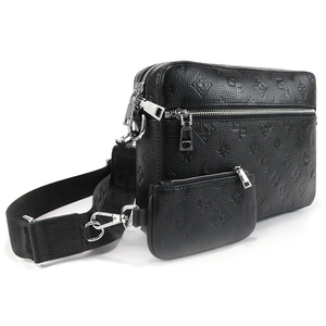 Bolso Bandolera de Cuero PU para Hombre, Bolso Mensajero Pequeño con Relieve, Bolso Casual para Teléfono con Correa Ancha Ajustable - Product Image 2