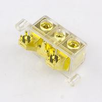 Bornes de connexion à vis plaquées or pour amplificateur de puissance automobile, bornes audio 3P