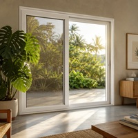 Ventanas y Puertas de Aleación de Aluminio para Exteriores de Viviendas, Ventanas Corredizas de Aluminio Insonorizadas con Doble Acristalamiento y Rotura Térmica