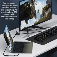 USB 2.0 Type-C Dual Interface 4K 1080P 30Hz HDTV to USB-A/USB-C Video Capture Card for Laptop Live Stream