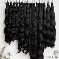 Paquete de Cabello Humano Virgen Birmano Crudo Sin Procesar, Donante Único Natural, 100% Cutícula Alineada, Cabello Virgen Crudo Sin Procesar
