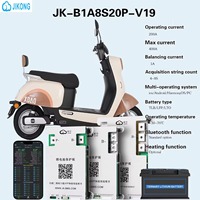 JKBMS 4S 8S 200A 400A Smart Active Balance BMS Sistem Manajemen Baterai LiFePO4 12V 24V RS485 CAN CE FCC Penyimpanan Energi 2 OZ