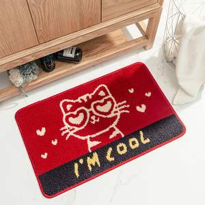 מותאם אישית חתול חתול חמוד מותאם אישית <span class=keywords><strong>paw</strong></span> microfiber מים כביסה סופג אמבט מחצלת לחדר מקלחת - Product Image 3