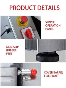 Mélangeur à pâte à pain <span class=keywords><strong>d</strong></span>'<span class=keywords><strong>usine</strong></span>, machine à pâte à pizza commerciale, mélangeur à farine, pétrin industriel - Product Image 4