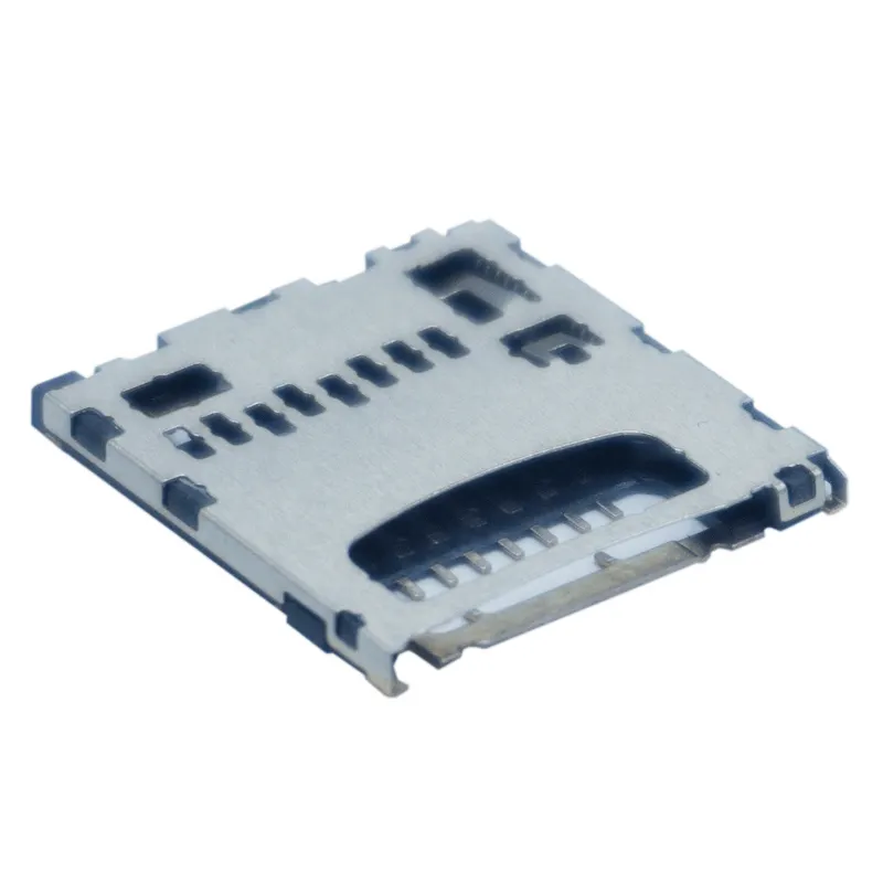 TF 9 Pin SMD tipe tarik tarik konektor kartu Micro SD