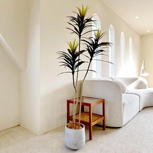 Nuevo diseño Planta verde artificial <span class=keywords><strong>Agave</strong></span> Tierra en maceta Gran decoración interior del hogar Planta Bonsai Decoración-149 - Product Image 2