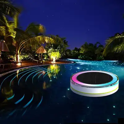 Lámpara Solar de piscina de Material ABS, Control remoto, 16 RGB, multicolor, recargable, flotante, gran oferta de Amazon
