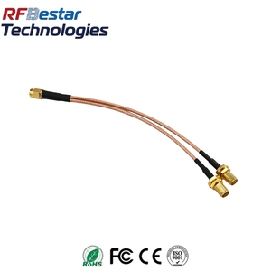 <span class=keywords><strong>Cable</strong></span> coaxial RG316 con divisor en <span class=keywords><strong>Y</strong></span>, conector SMA macho a doble conector SMA hembra, <span class=keywords><strong>cable</strong></span> paralelo tipo pigtail para antena de router 4G LTE <span class=keywords><strong>WiFi</strong></span> - Product Image 2