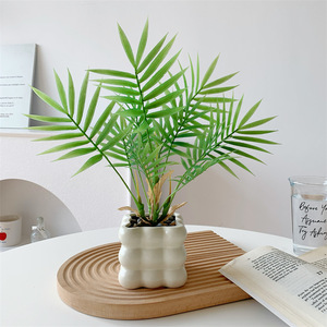 Planta Artificial de Monstera Qingyu Chronicle de 27 cm, Decoración de Escritorio de PVC Suave con Orificio de Drenaje para Oficina y Sala de Estar - Product Image 3
