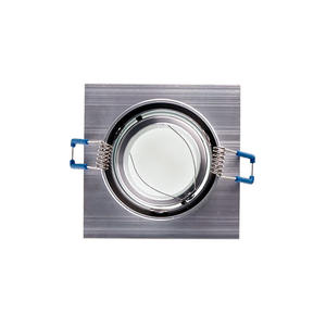 Empotrable de aluminio oscilante cuadrado de 50 mm con acabado en níquel, ideal para iluminación de ambientes y decoración. - Product Image 1