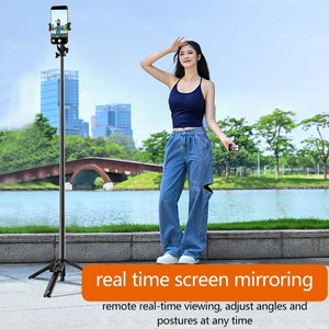 Perche à <span class=keywords><strong>selfie</strong></span> A1170 avec trépied, ouverture automatique, anti-tremblement, projection d'écran de téléphone portable et télécommande - Product Image 4