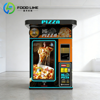 Distributeur automatique de pizzas, distributeur de pizzas entièrement automatique pour l'extérieur, machine à vendre des pizzas