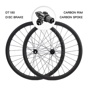 DT180轮毂27.5er 29er MTB碳轮对30毫米深度碳纤维轮圈和辐条山地自行车轮对支架原始设备制造商
