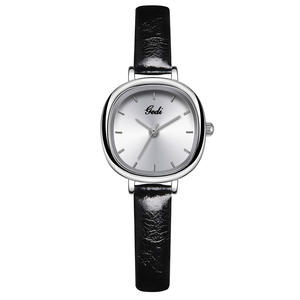 นาฬิกาผู้หญิงหน้าปัดเล็กเรียบง่ายสไตล์เกาหลีสายหนังเฉพาะกลุ่มนาฬิกาควอตซ์นักเรียนกันน้ำ - Product Image 1