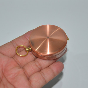 Brújula de Bolsillo Metálica Antigua, Ligera, Portátil, Luminosa, Estilo Náutico, para Navegación y Exploración al Aire Libre - Product Image 5