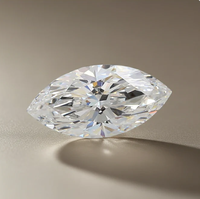 Diamant Marquise cultivé en laboratoire certifié IGI ChenJing, clarté VVS2, couleur D, excellente qualité, pierre lâche pour la fabrication de bijoux