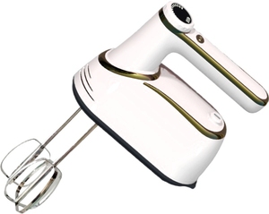 Mixeur à main multifonctionnel 3 en 1 à 12 vitesses, double tête, fouet, batteur, rechargeable, pour la cuisine, mélangeur à pâte à double bras - Product Image 1
