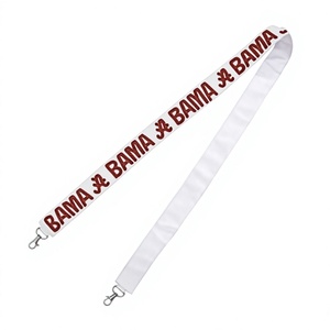 Bama Logo Polyester <b>Lanyard</b> With Metal Hook Adjustable Fashionable Strap For ID Cards Key Holders <b>Phone</b> Straps - Product Image 1
