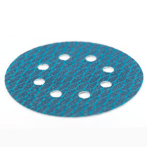 批发砂纸蓝色菱形240目植绒魔术贴防堵塞菱形砂纸片用于汽车抛光 - Product Image 6