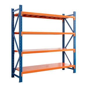 رف تخزين صناعي معدني من الفولاذ ذو <span class=keywords><strong>4</strong></span> طبقات مخصص رفوف متوسطة الخدمة محمية من التآكل لورشة عمل المرآب في المستودعات - Product Image 2