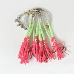 Aparejos de Pesca <span class=keywords><strong>Sabiki</strong></span> de Acero Inoxidable al por Mayor, Conjuntos de Anzuelos Biomiméticos para Calamar, Aparejos para Pescar Lubina y Trucha, Anti-Mordida, Luminosos - Product Image 1