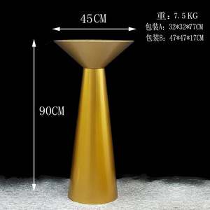 Nouveaux accessoires de mariage peinture en fer support de toile de fond de table à dessert doré pour la scène d'événements de fête d'anniversaire - Product Image 5