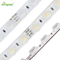 Personnalisable Slim 10mm IP55 Étanche LED Flexible Mur Rondelle Lumière avec Lentille SMD 3030 LED 110lm/w Mur Rondelle Flexible Bande