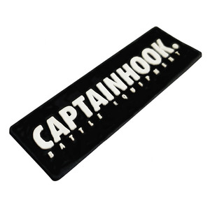 Logotipo personalizado de fábrica Calidad de lujo Negro Impermeable Costura en LOGO 3D Etiqueta de silicona Parche de goma de PVC para sombreros/bolsos - Product Image 3