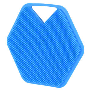 Cepillo de baño de mango corto con depurador de silicona suave Cepillo de ducha ovalado de moda Herramienta de masaje corporal exfoliante - Product Image 1