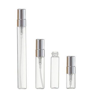 Mini rõ ràng chai nước hoa thủy tinh <span class=keywords><strong>2ml</strong></span> 3ml 5ml 10ml xi lanh nhỏ Chai xịt rỗng cho sữa rửa mặt mặt Kem mắt thả - Product Image 1