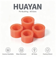 Bol de colle de moulage en polyuréthane rouge Huayan pour machine à tamis vibrant, applications minières à haute température avec garantie d'un an