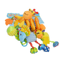 Nouveau BB appelé dent gomme lit enveloppé en peluche poupée bébé nouveau-né chariot enveloppé jouet