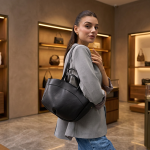 กระเป๋าโท้ทสะพายไหล่ผู้หญิง Voler ลายโลโก้  แบบลำลอง  รักษ์โลก ระบายอากาศได้ดี นุ่ม กันน้ำ  สีพื้น  ทันสมัย - Product Image 2