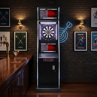 Machine à fléchettes électronique commerciale X-4, cible de 15,5 pouces, 16 jeux, 100-240V, équipement d'arcade pour bar et pub