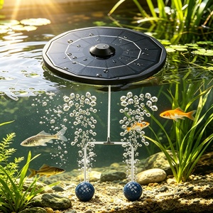Bomba de Aire Solar Portátil al por Mayor, Sistema de Aireación Silencioso Recargable para Estanques Koi, Suministro de Oxígeno para Pesca al Aire Libre - Product Image 1