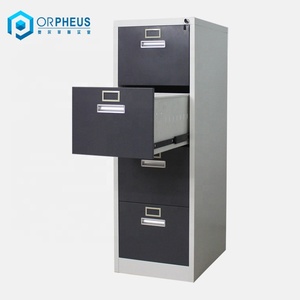 Archivador Vertical <span class=keywords><strong>de</strong></span> Metal para oficina, plancha con 4 cajones, precio al por mayor <span class=keywords><strong>de</strong></span> fábrica - Product Image 3