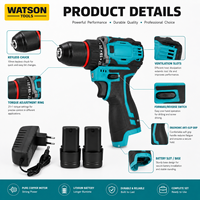 Kit de perceuse sans fil 21V en gros avec batterie au lithium, ensemble perceuse-visseuse électrique avec 2 batteries et chargeur, fourniture d'usine OEM ODM